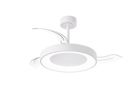 M9012  Niseko Fan S 40cm 45W LED Dimmable Ceiling Light With Built-In 25W DC Fan, 2700-5000K Remote Control, 5000lm, White